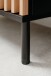 Couchtisch >Monza< 2 Türen, 3D-Lamellen-Optik, in schwarz / Dekor Artisan Eiche - 110,5x47x67cm (BxHxT)