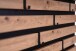 Garderobenpaneel >Tip 1< 6 Haken, 3D Artisaneiche Dekor, Metall schwarz - 80x40 (LxH)
