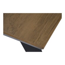 Garten-Essgruppe >Arezzo< in teaklook, Polywood - 200x75x177,5cm (BxHxT)