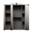 Badezimmerspiegelschrank >Veris< LED-Beleuchtung, Spiegel, Betonoptik grau - 68,6x68,1x20cm (B/H/T)