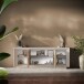 Sideboard >Siena< 4 Türen, Soft-Close, Cashmere / Eiche Dekor - 207x80x50 (BxHxT)
