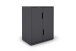 Aktenschrank >BELFAST< 2 Türen, 1 Boden, grifflos, Anthrazit 60 x 76,5, 37cm (BxHxT)