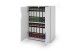 Aktenschrank >BELFAST< grifflos, 2 Türen, 1 Boden, Weiß - 60 x 76,5, 37cm (BxHxT)