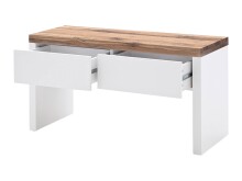 Garderoben-Set >Lisa< (4-teilig) in weiss / Eiche - 185x193x38 (BxHxT)