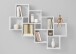Wandregal >LAURIO 3< in Brillantweiß - 94,5x120,8x15,7cm (BxHxT)