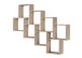 Wandregal >LAURIO 3< in Eiche Dekor - 94,5x120,8x15,7cm (BxHxT)