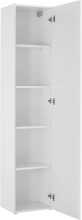 Anbauschrank >Benevent< in Weiß Hochglanz - 40x180x30cm (BxHxT)