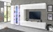 Wohnwand >Benevent< (7-teilig) in Weiß Hochglanz - 380x180x30 (BxHxT)
