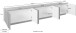 TV-Board >Piacenza< in Weiß Hochglanz - 243,6x46x44,2cm (BxHxT)