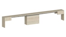 Essbank >Pachino< in Ulme - 66/290x45x25cm (BxHxT)