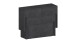 Essbank >Pachino< (2er-Set) in Schiefer - 66/290x45x25cm (BxHxT)