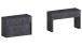 Essbank >Pachino< (2er-Set) in Schiefer - 66/290x45x25cm (BxHxT)