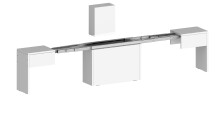 Essbank >Pachino< in Weiß Hg. - 66/290x45x25cm (BxHxT)