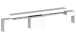 Essbank >Pachino< in Weiß Hg. - 66/290x45x25cm (BxHxT)