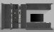 Wohnwand >Benevent< (7-teilig) in Anthrazit matt - 340x180x30 (BxHxT)