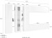 Wohnwand >Benevent< (7-teilig) in Anthrazit matt - 340x180x30 (BxHxT)
