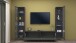 Wohnwand >Benevent< (3-teilig) in Anthrazit matt - 260x180x30 (BxHxT)