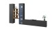 Wohnwand >Benevent< (4-teilig) in Anthrazit matt - 320x180x30 (BxHxT)