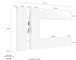 Wohnwand >Benevent< (5-teilig) in Anthrazit matt - 280x180x30 (BxHxT)
