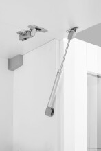 Wohnwand >Benevent< (4-teilig) in Weiß Hochglanz - 260x180x30 (BxHxT)