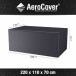 Gartenmöbel-Schutzhülle >AeroCover< in anthrazit - 220x70x110 (BxHxT)