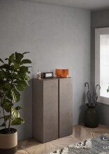Schuhschrank >Farina< 2 Türen, Bronzo /...