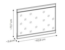 Garderobenspiegel >GRANO< in Viking Eiche Dekor - 93x73x4 (BxHxT)