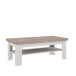 Couchtisch >ILOPPA< mit Ablage, in Schnee / Nelson Eiche Dekor - 120,6x45,3x60,4cm (BxHxT)