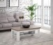 Couchtisch >ILOPPA< mit Ablage, in Schnee / Nelson Eiche Dekor - 120,6x45,3x60,4cm (BxHxT)