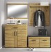 Garderoben-Set >Cortina< (4-teilig) Grandson Eiche - 190x195x38 BxHxT