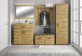 Garderoben-Set >Cortina< (4-teilig) Grandson Eiche - 190x195x38 BxHxT