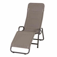Relaxliege >FANO< in taupe,  - 150x112x71cm (BxHxT)
