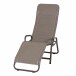 Relaxliege >FANO< in taupe,  - 150x112x71cm (BxHxT)