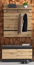 Garderoben-Set >Corte< (2-teilig) Evoke Eiche Dekor...