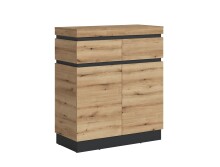 Garderoben-Set >Corte< (4-teilig) Evoke Eiche Dekor - 205x201x45 BxHxT
