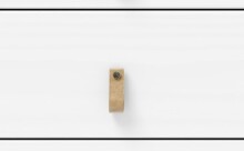 Waschbeckenunterschrank >WZ-0800< 2 Türen, 1 Boden, Kiefer massiv weiß lackiert - 62x65x40 (BxHxT)