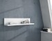 Wandboard >SNOW< in weiß - 110x22,1x24,3cm (BxHxT)