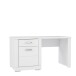Schreibtisch >SNOW< 1 Tür, 1 Schublade, in weiß - 138x75,9x67,4cm (BxHxT)