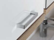 Waschbeckenunterschrank >NEBRASKA< in Eiche-Optik/Weiß 80 x 59 x 31,5 cm (BxHxT)