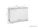 Waschbeckenunterschrank >NEBRASKA< in Eiche-Optik/Weiß 80 x 59 x 31,5 cm (BxHxT)