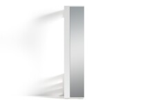 Hochschrank >BEN< in Weiß mit Spiegel 40 x 184 x 35 cm (BxHxT)