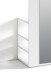 Hochschrank >BEN< in Weiß mit Spiegel 40 x 184 x 35 cm (BxHxT)