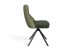 Stuhl >CALIFORNIA< 2er-Set in grün aus Webstoff/Velvet 50x89x56 cm (BxHxT)