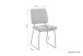 Kufenstuhl >LIAM< 4er Set in Anthrazit aus Vintage Samtstoff 45x83x61 cm (BxHxT)