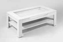 Couchtisch >RALPH< in Weiß 110 x 43 x 67 cm...