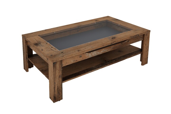 Couchtisch >RALPH< in Old-Wood-Optik 110 x 43 x 67 cm (BxHxT)