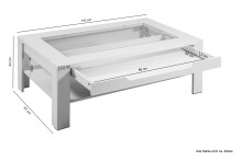 Couchtisch >RALPH< in Old-Wood-Optik 110 x 43 x 67 cm (BxHxT)