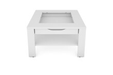 Couchtisch >RALPH< in Weiß 67 x 43 x 67 cm (BxHxT)