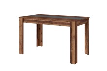 Tisch >NORI< in Old-Wood-Optik/Anthrazit 140 x 75 x 80 cm (BxHxT)