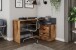 Winkelschreibtisch >BELFAST< in Old-Wood/Anthrazit 129 x 83,5 x 105 cm (BxHxT)
